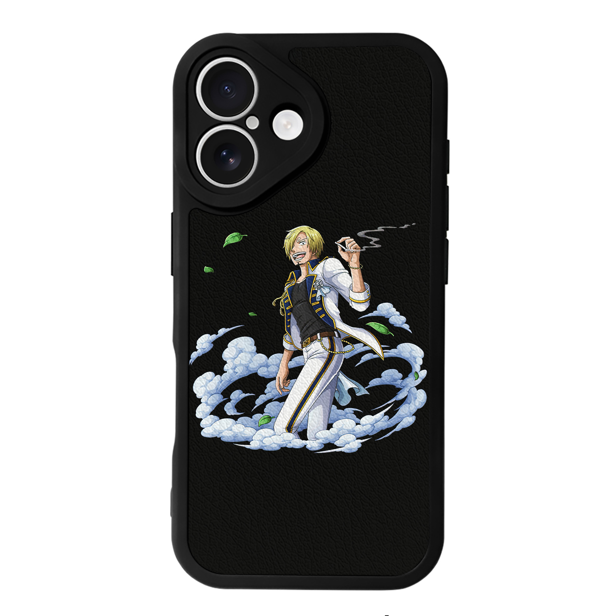 （画像用） ワンピース サンジ ONE PIECE Sanji 【iPhone 16シリーズ対応】シリコンスマホケース（レザー調） 材質：シリコン